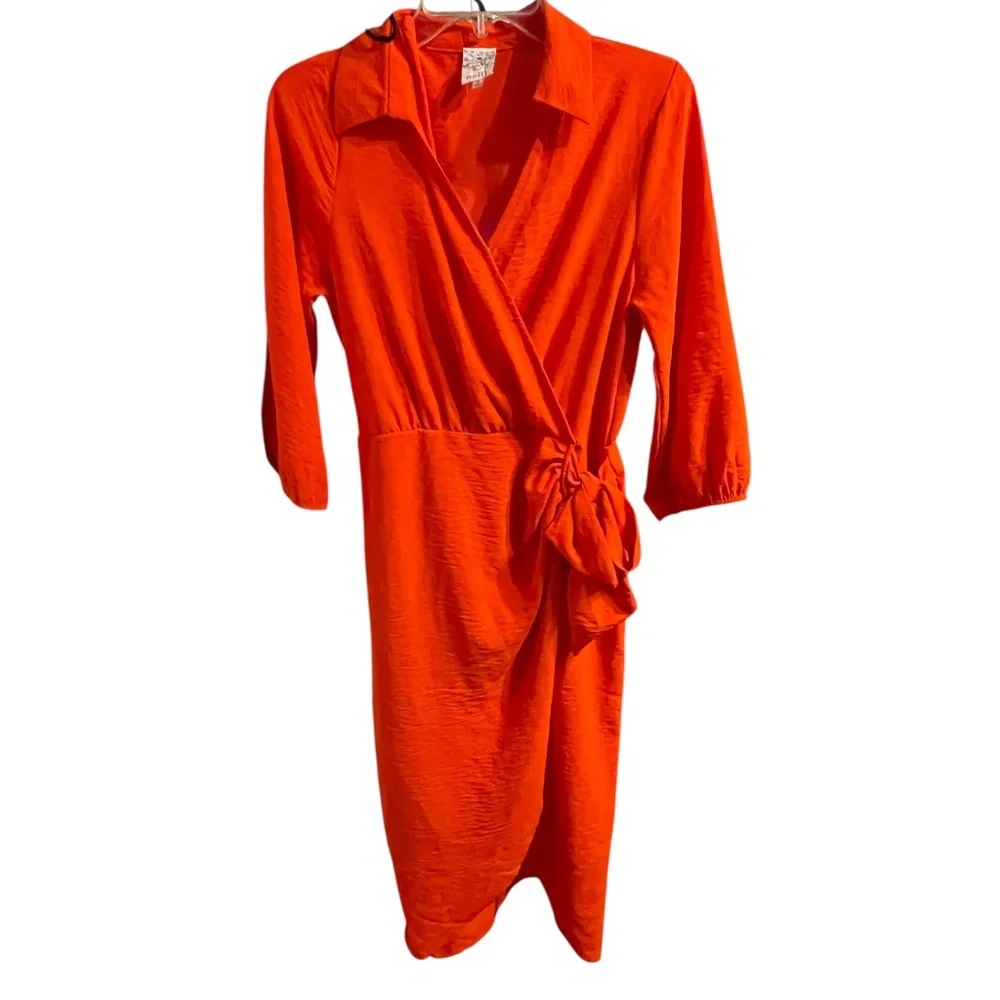 Women's NAIF Faux Wrap Dress Size M - Picture 1 of 7